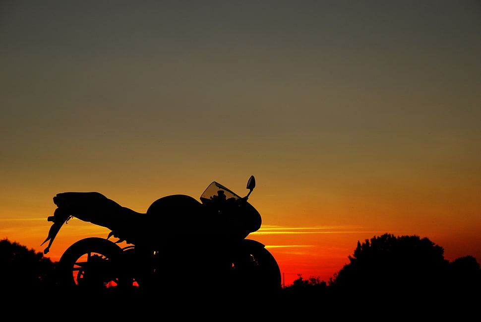 motorcycle, sunset, motorcycle HD wallpaper