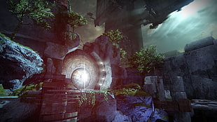 gray ruins wallpaper, Destiny (video game), Vault of Glass, video games HD wallpaper