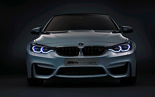 photo of silver BMW M4 HD wallpaper