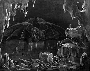 devil wallpaper, The Divine Comedy, Dante's Inferno, Dante Alighieri, Gustave Doré