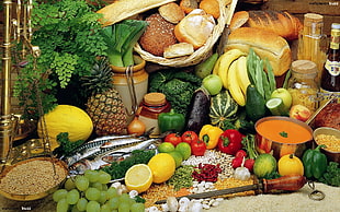 variety of fruits and vegetable