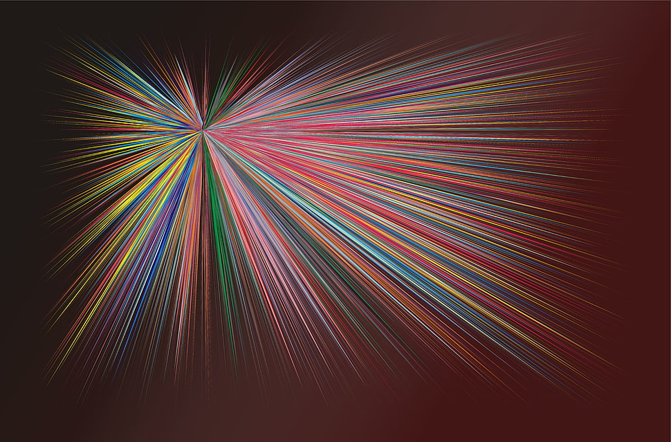 multicolored lines, Abstraction, Lines, Rays HD wallpaper