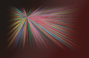 multicolored lines, Abstraction, Lines, Rays HD wallpaper