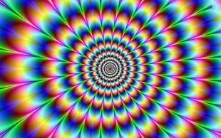 rainbowoptical illusion, pattern, optical illusion HD wallpaper