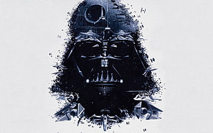 Darth Vader and Death Star wallpaper HD wallpaper