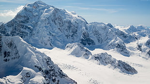 white mountains, mountain, Alaska, snow HD wallpaper
