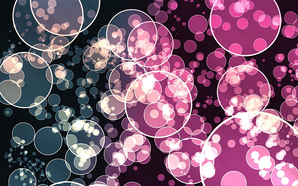 pink and green bokeh lights HD wallpaper