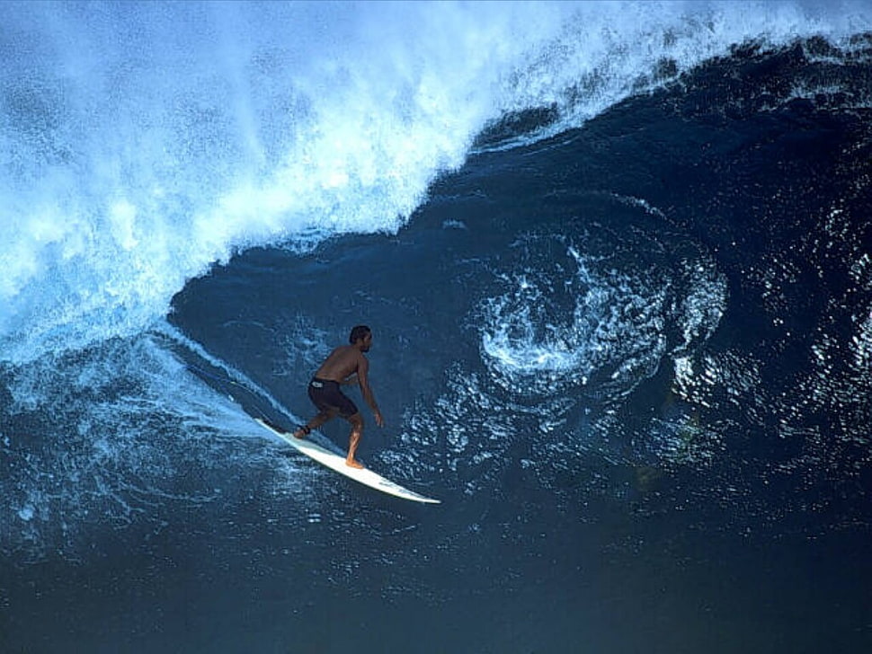 white surfboard, surfing HD wallpaper