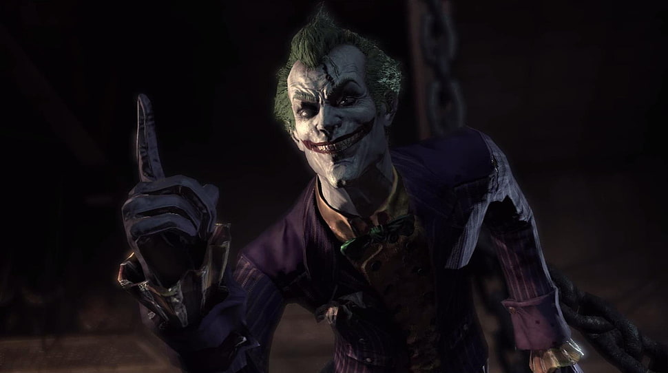 The Joker wallpaper, Batman, Joker, Batman: Arkham Asylum, Rocksteady Studios HD wallpaper