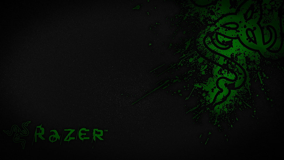 Razer logo, Razer, green, digital art, artwork HD wallpaper