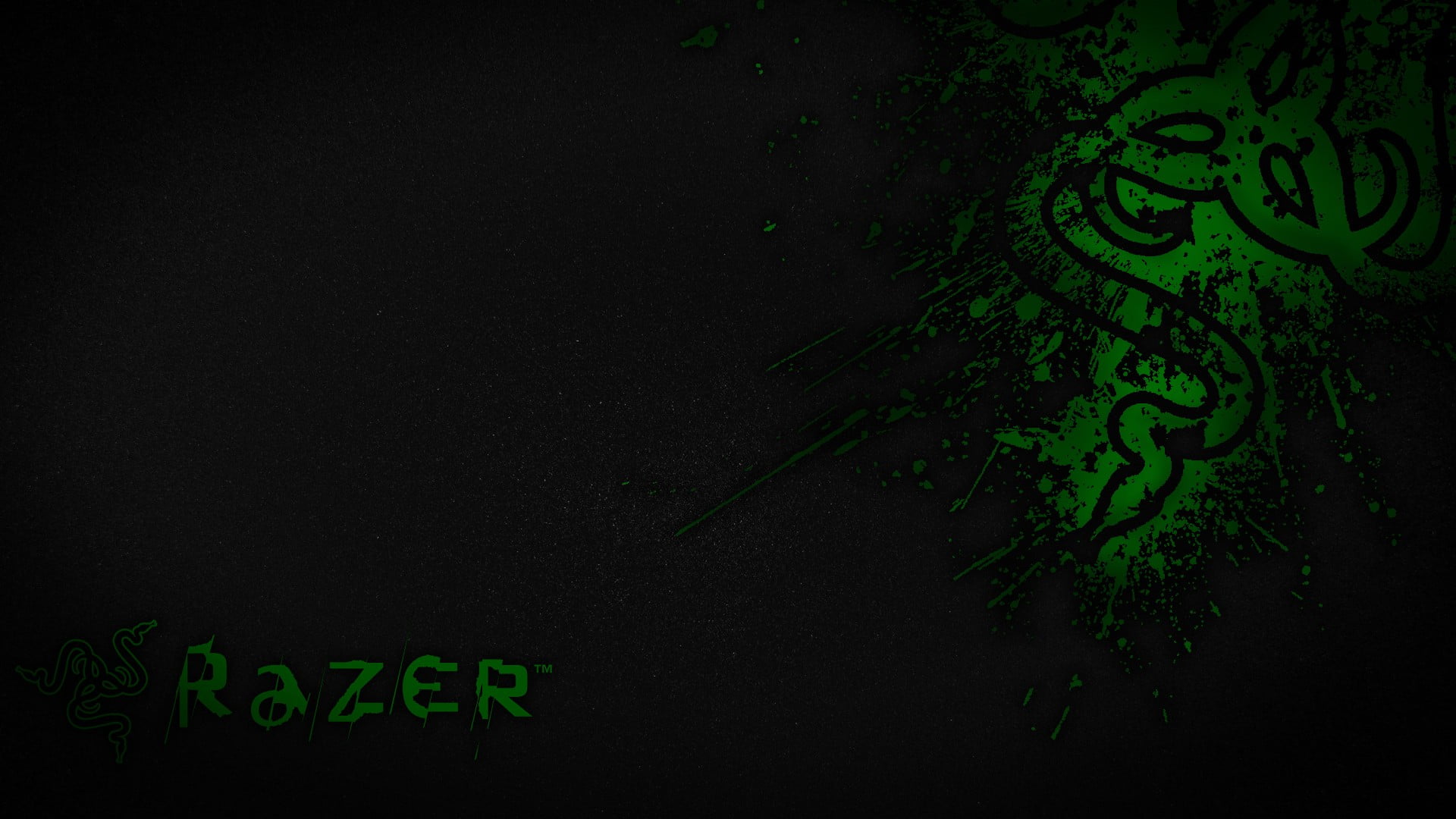 Razer logo, Razer, green, digital art, artwork