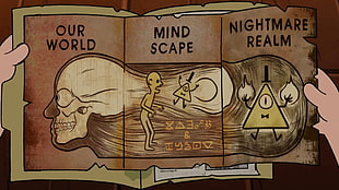 out world mind scape nightmare realm comic strip, Gravity Falls, Bill HD wallpaper