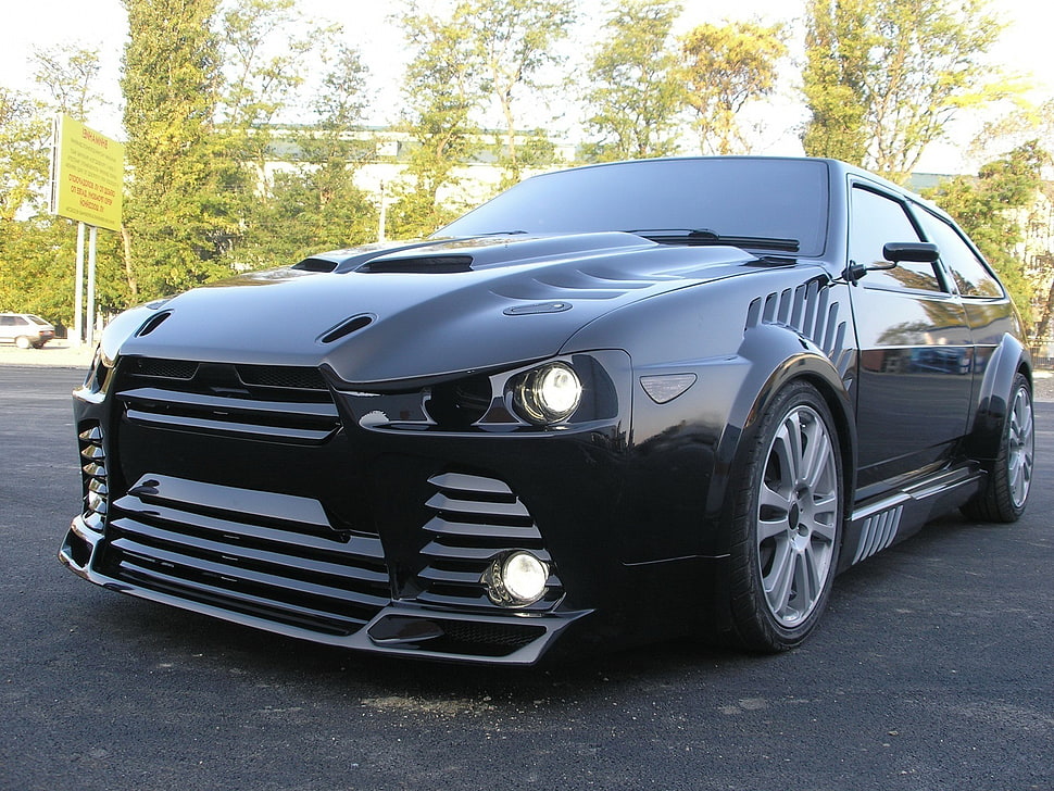 black car, car HD wallpaper