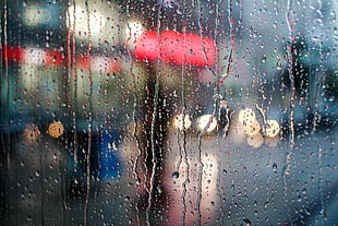 glass water droplets bokeh photography HD wallpaper