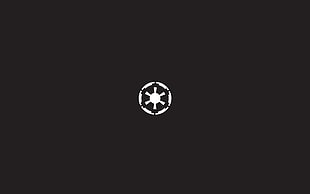round white logo, Star Wars, minimalism