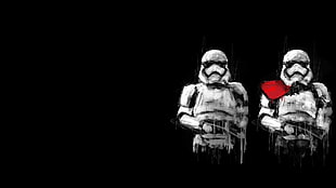 painting of Storm Troopers, stormtrooper, Star Wars, sketches HD wallpaper