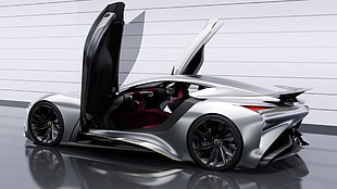 black and gray sports car, Infiniti Vision GT, concept cars, car