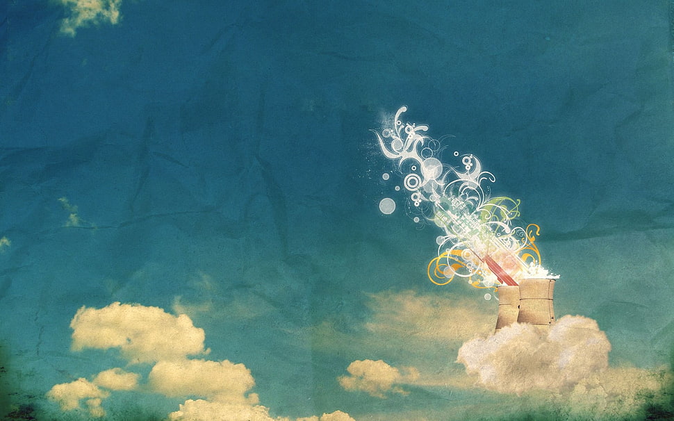 clouds during daytime HD wallpaper