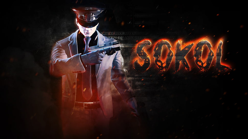 black and red Budweiser neon light signage, Payday 2 HD wallpaper