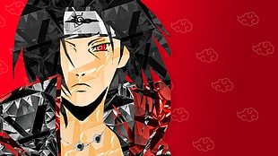 Uchiha Itachi, Uchiha Itachi, Naruto Shippuuden, manga, digital art HD wallpaper