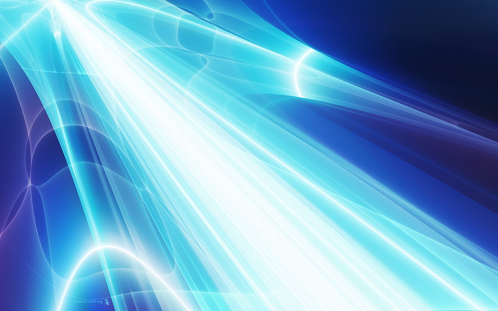 blue and white light HD wallpaper