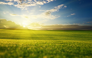 panoramic photography of sun covered with clouds