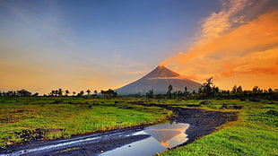 Mayon Volcano, Philippines, landscape, mountains HD wallpaper