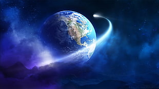 Earth wallpaper, orbits, Earth HD wallpaper