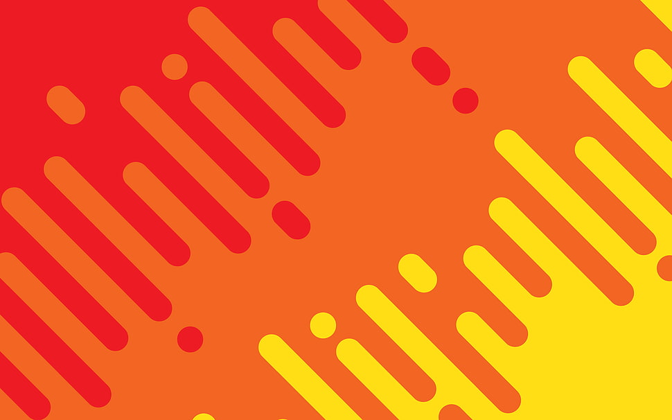 orange and yellow wallpaper, pattern, minimalism HD wallpaper