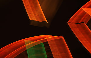 red and black 3D artwork