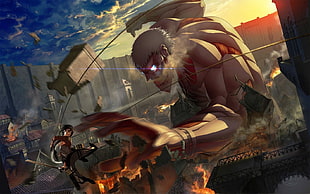 Shingeki no Kyojin, titans, medieval, Mikasa Ackerman HD wallpaper