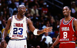 Michael Jordan and Kobe Bryant, sports, Michael Jordan, Kobe Bryant HD wallpaper