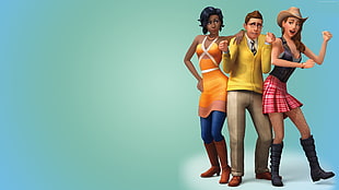 The Sims game poster HD wallpaper