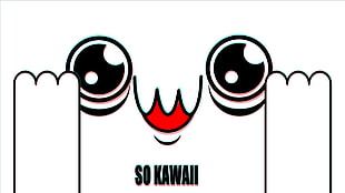 So Kawaii illustration, music, dubstep, simple background, vector art