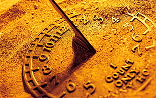 closeup photo of vintage clock