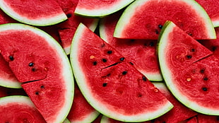 sliced watermelon lot