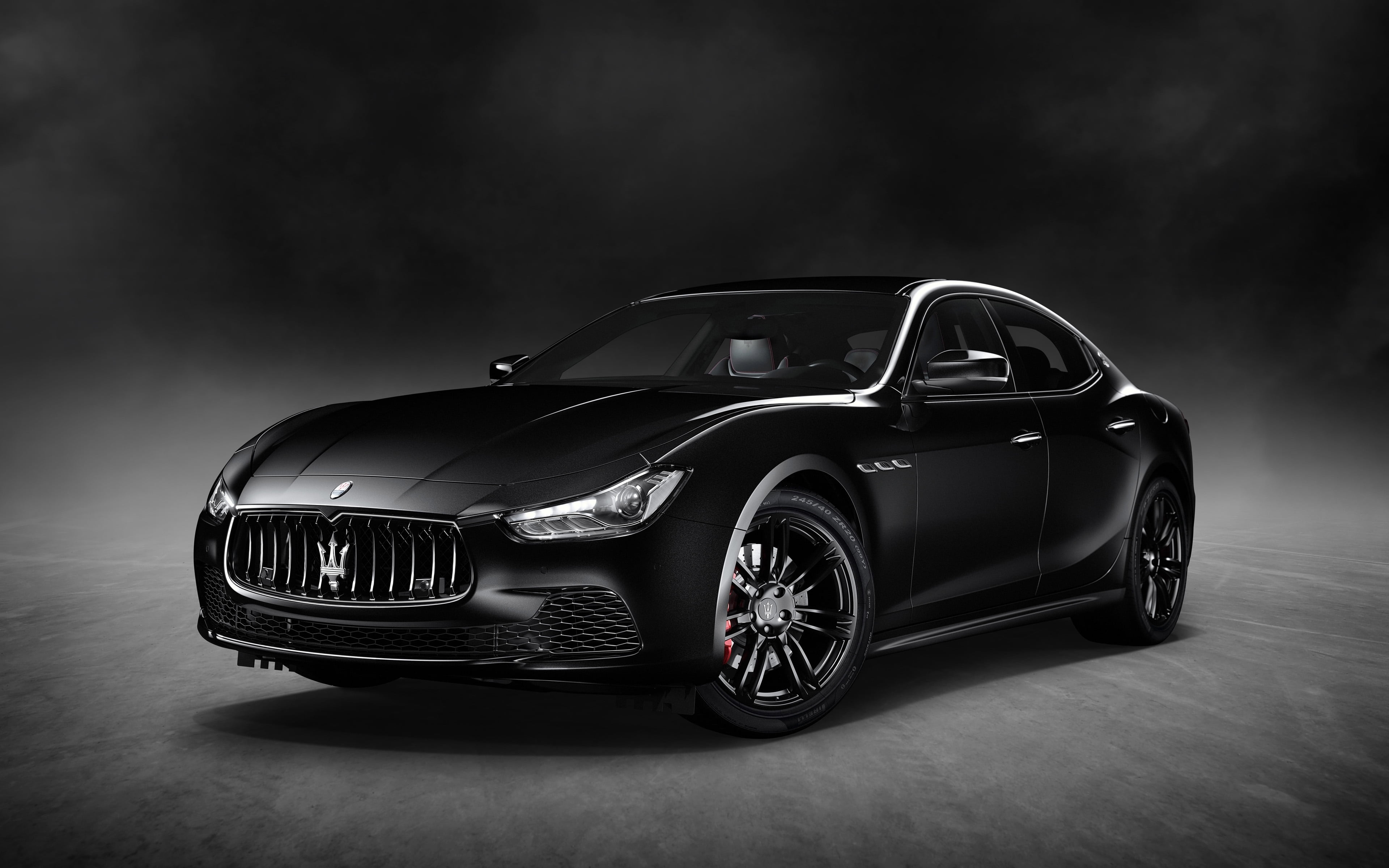 black Maserati sedan