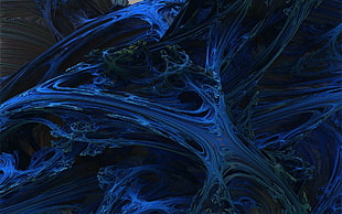 blue abstract artwork HD wallpaper