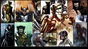 X-Men Wolverine painting, Marvel Comics, Wolverine, Hulk, Deadpool