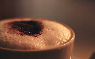 white ceramic coffee mug, photography, macro, coffee, drink HD wallpaper