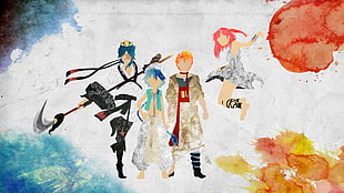 anime painting, Magi: The Labyrinth of Magic, Aladdin (Magi), Alibaba Saluja, Morgiana HD wallpaper