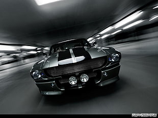 black and gray sports car, car, motion blur