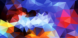 multicolored abstract illustration, abstract, low poly