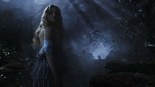Alice In Wonderland digital wallpaper, Alice in Wonderland, movies