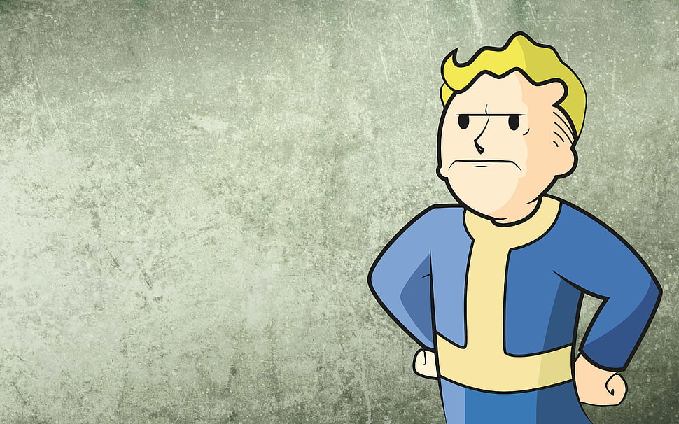 yellow-haired cartoon character, Fallout, video games HD wallpaper