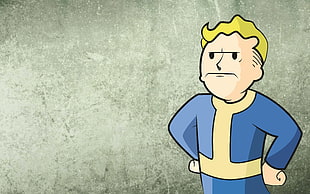 yellow-haired cartoon character, Fallout, video games