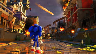 Sonic the Hedgehog digital wallpaper