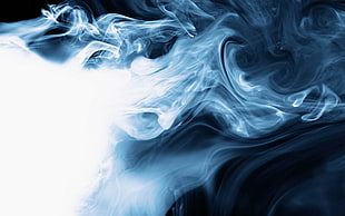 abstract painting, photography, smoke