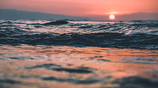 body of water, photography, sunset, water