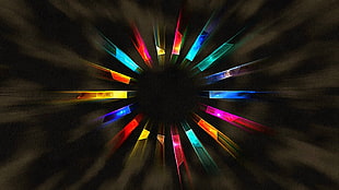 multicolored light wallpaper, abstract, colorful, digital art, artwork